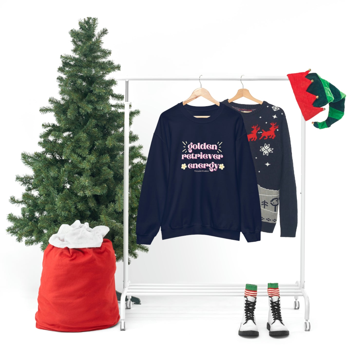 Golden Retriever Energy Crewneck Sweatshirt