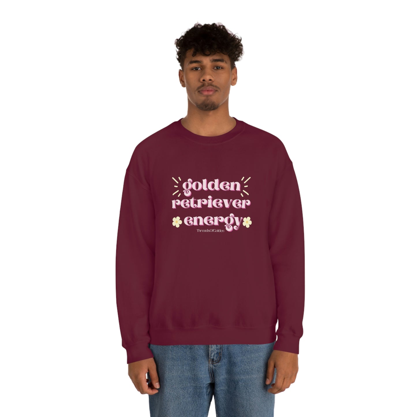 Golden Retriever Energy Crewneck Sweatshirt
