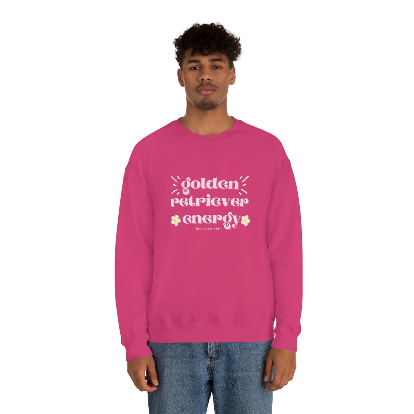 Golden Retriever Energy Crewneck Sweatshirt