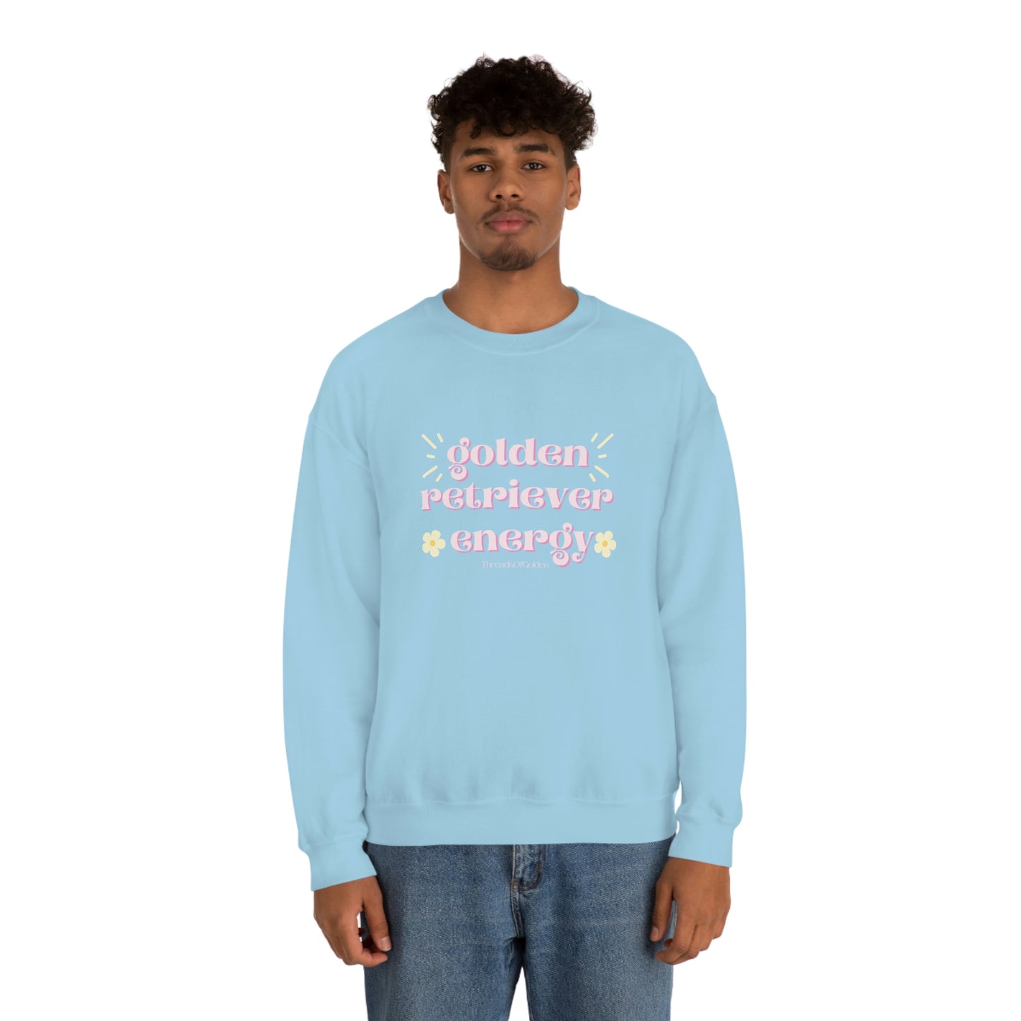 Golden Retriever Energy Crewneck Sweatshirt