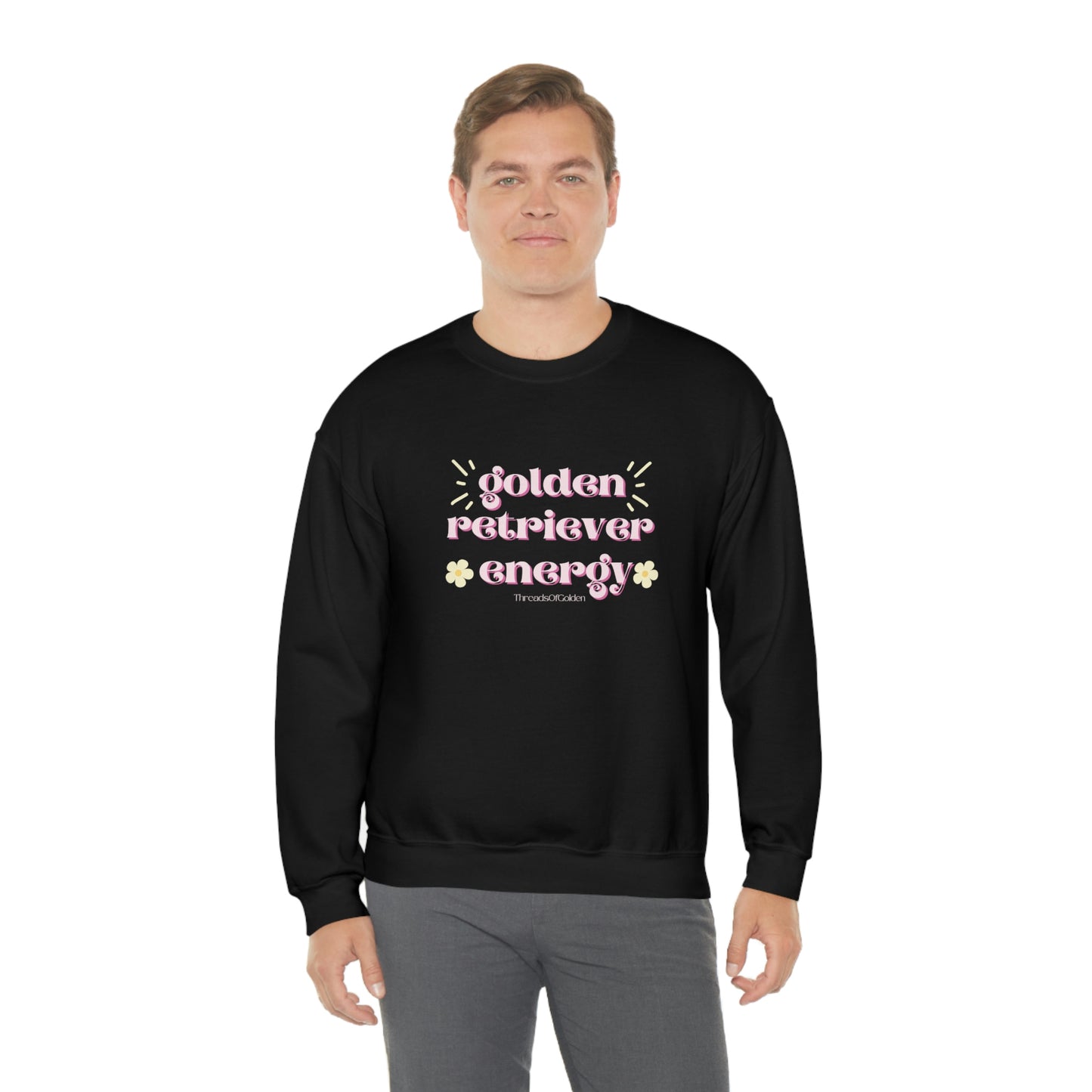 Golden Retriever Energy Crewneck Sweatshirt