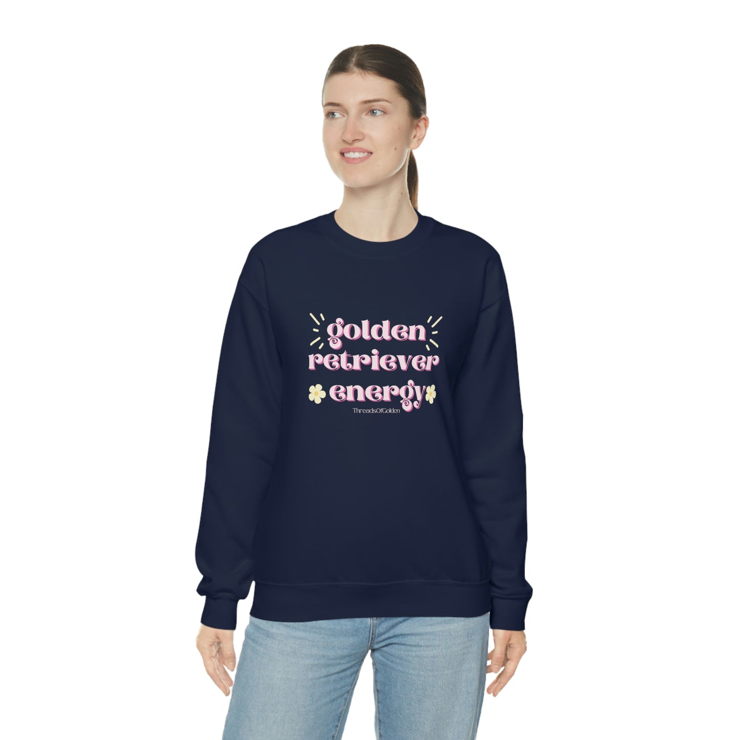 Golden Retriever Energy Crewneck Sweatshirt