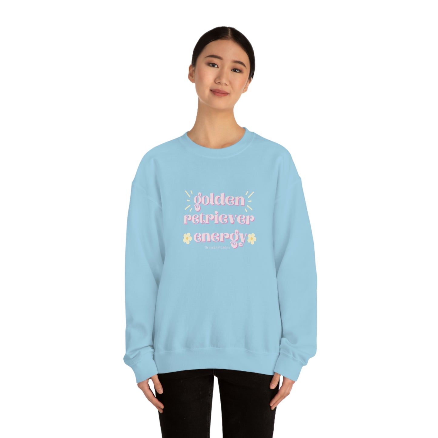 Golden Retriever Energy Crewneck Sweatshirt