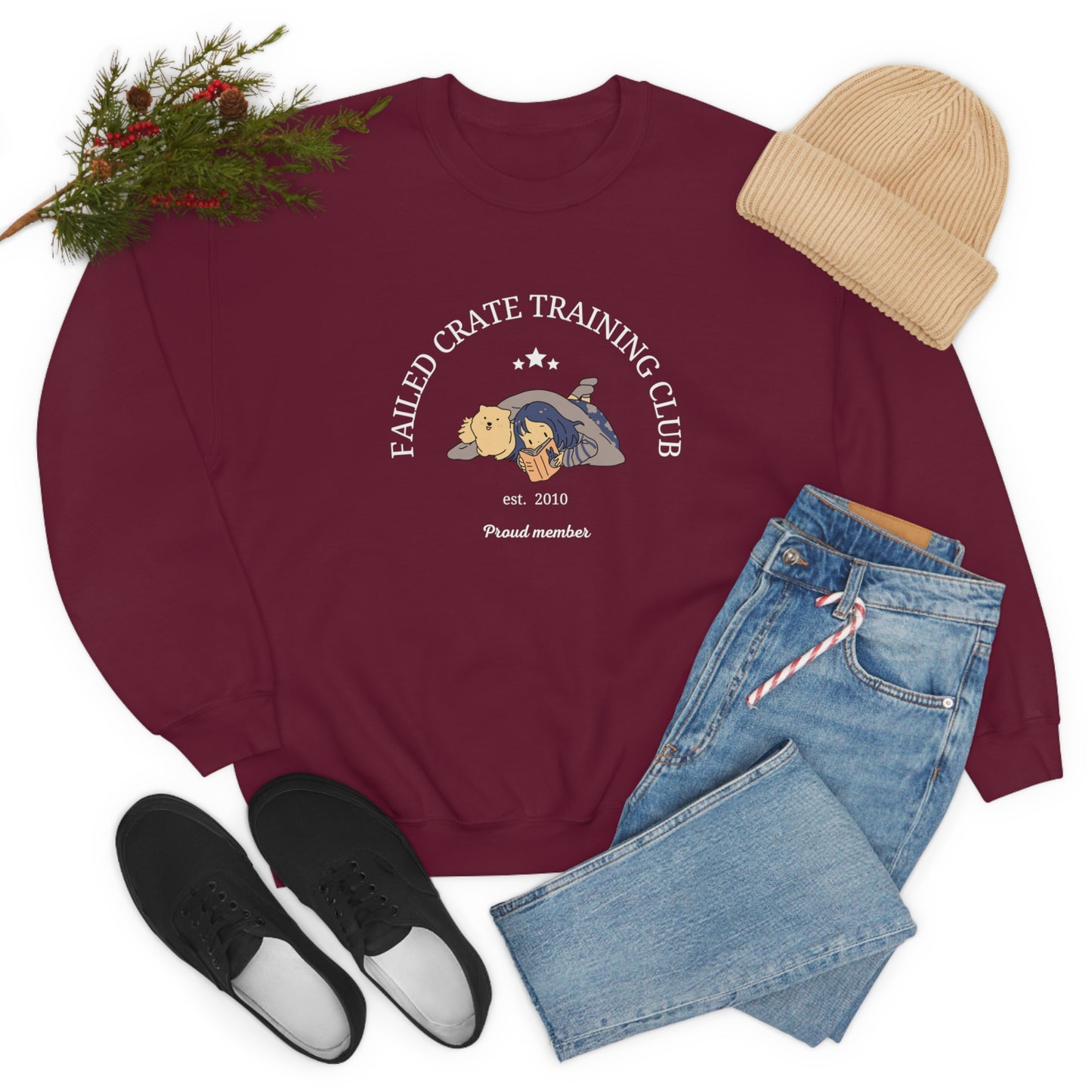 Failed Crate Training Unisex Crewneck Sweatshirt