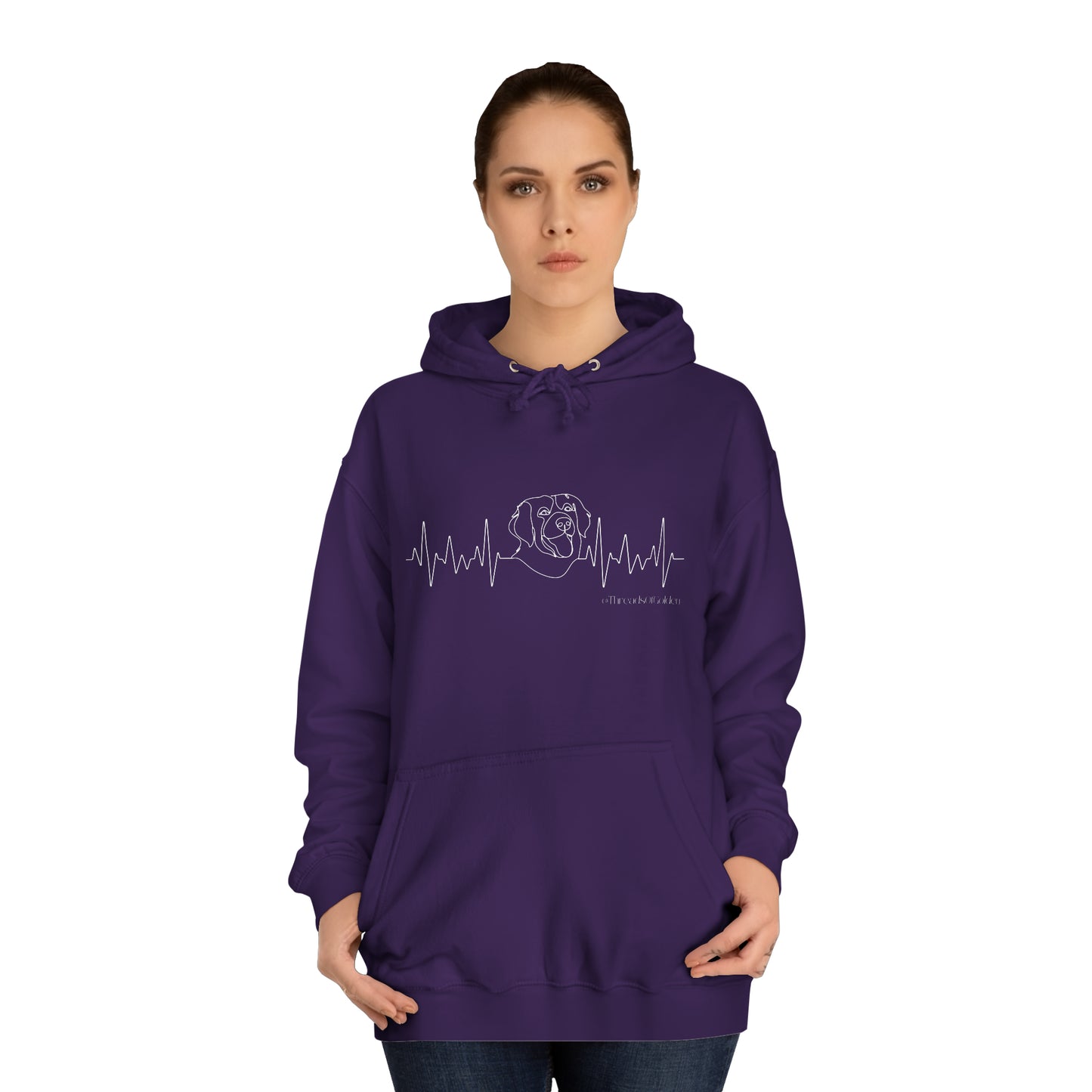 Golden Heartbeat Unisex Hoodie