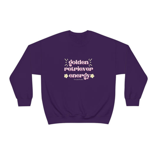 Golden Retriever Energy Crewneck Sweatshirt