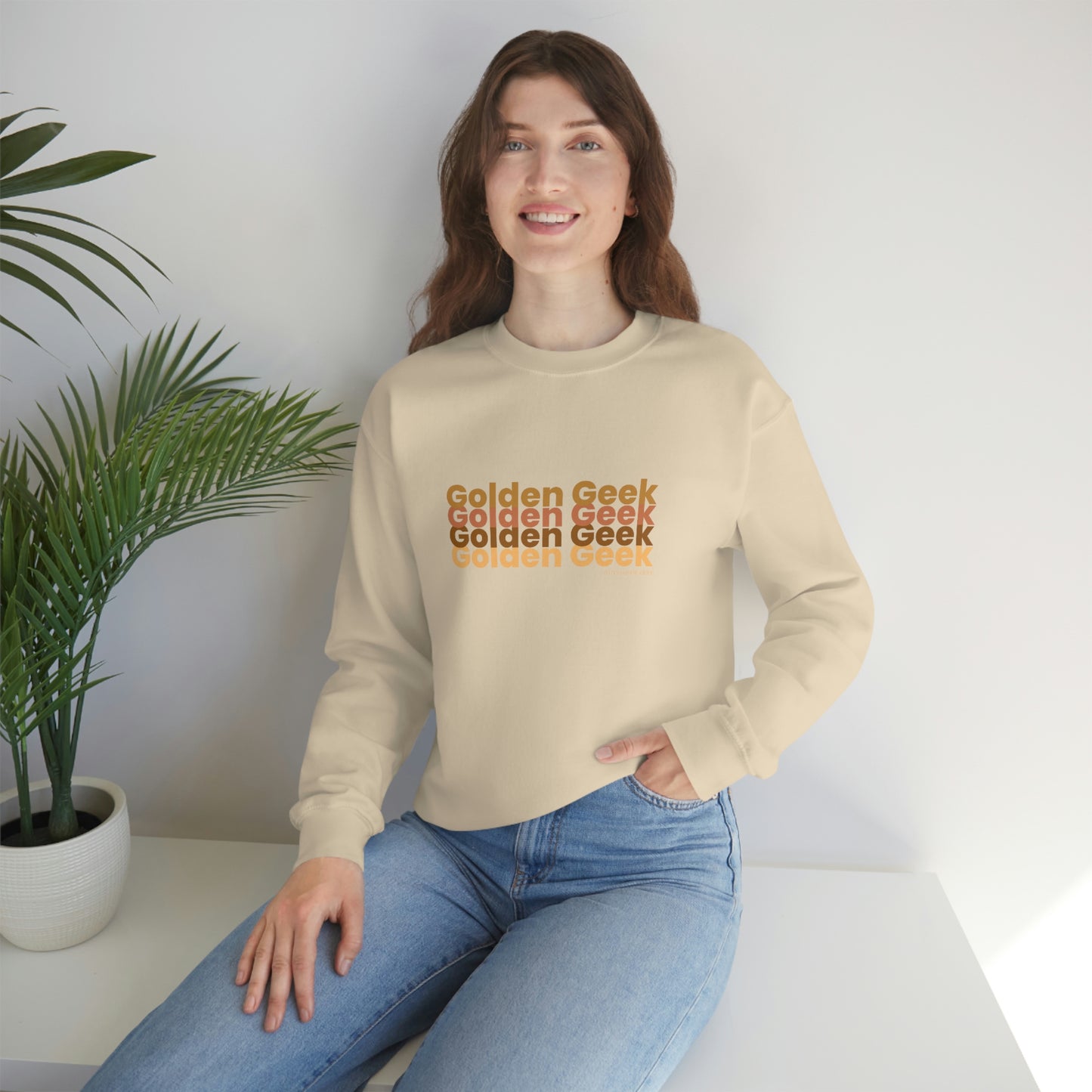 Golden Geek Earth Tones Unisex Crewneck Sweatshirt