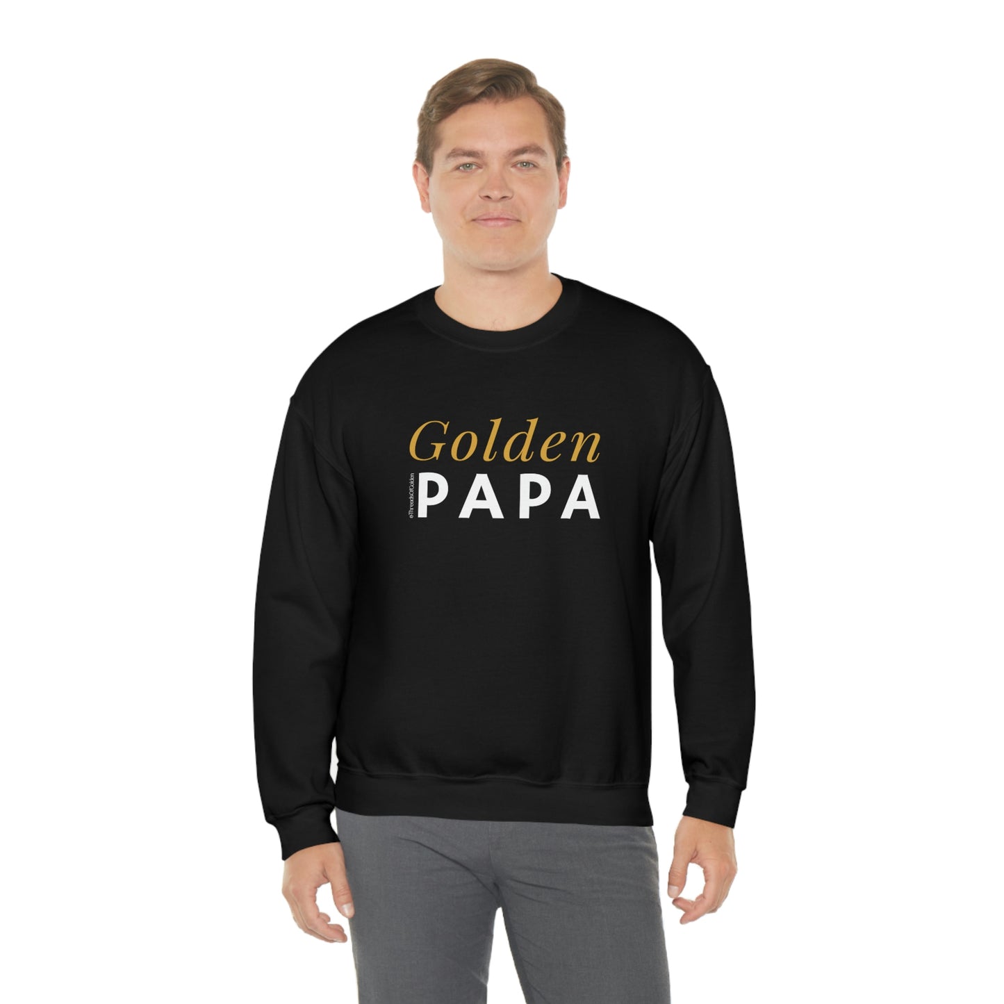 Golden Papa Unisex Crewneck Sweatshirt