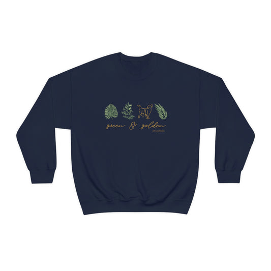 Green & Golden Unisex Crewneck Sweatshirt