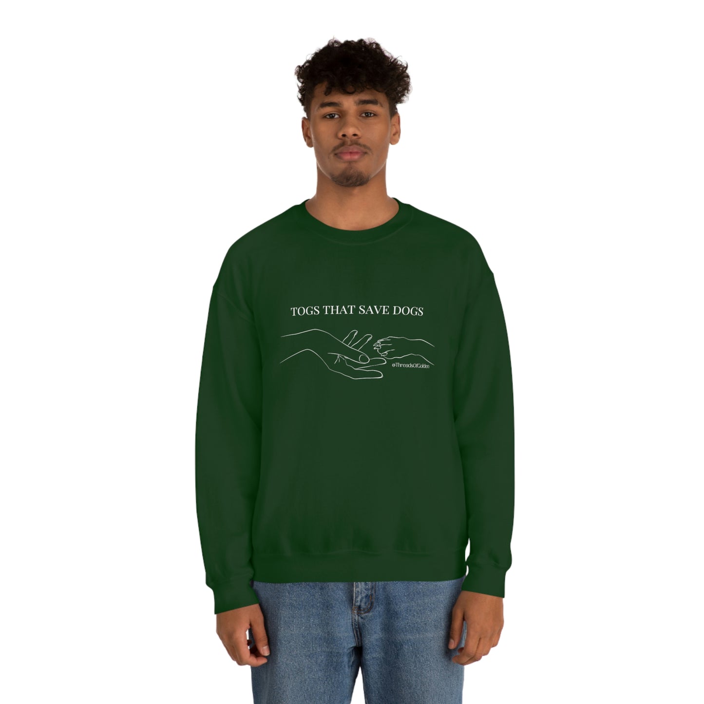 TOGS THAT SAVE DOGS Crewneck Sweatshirt