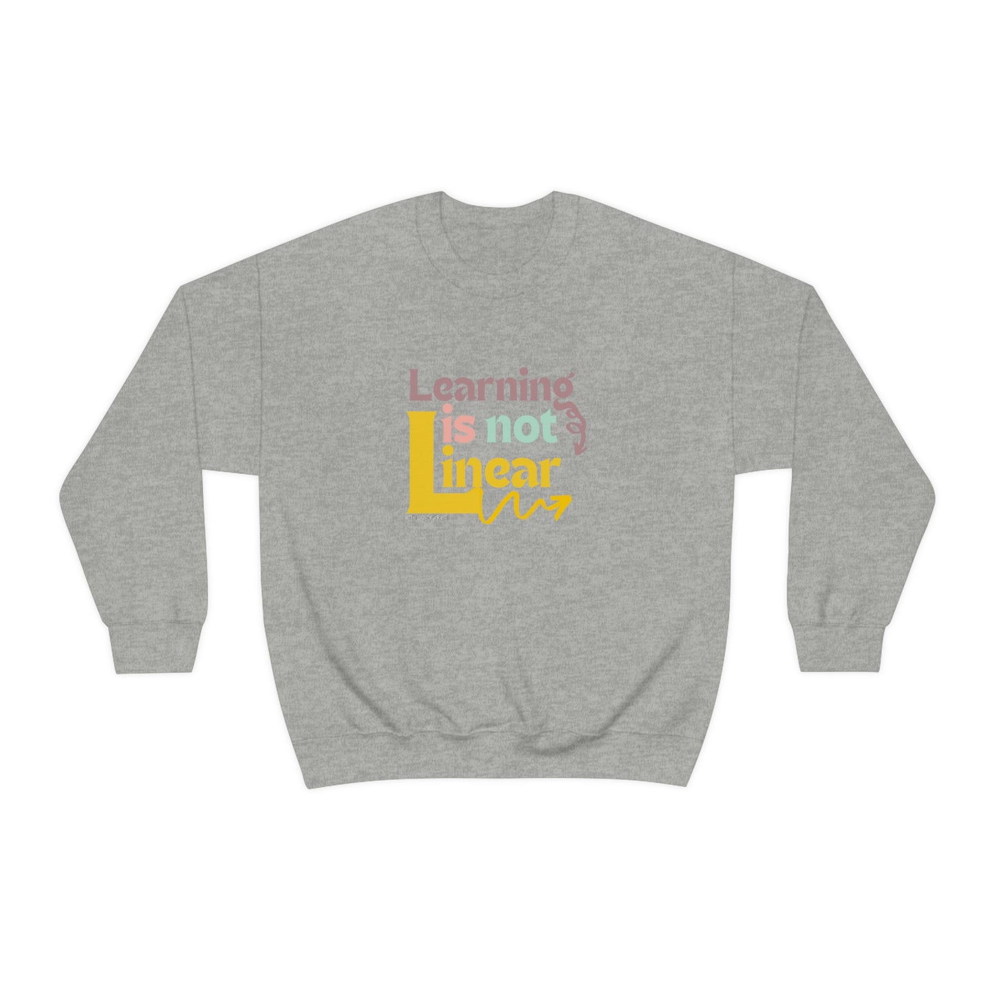 Learning Is Not Linear Unisex Crewneck Sweatshirt