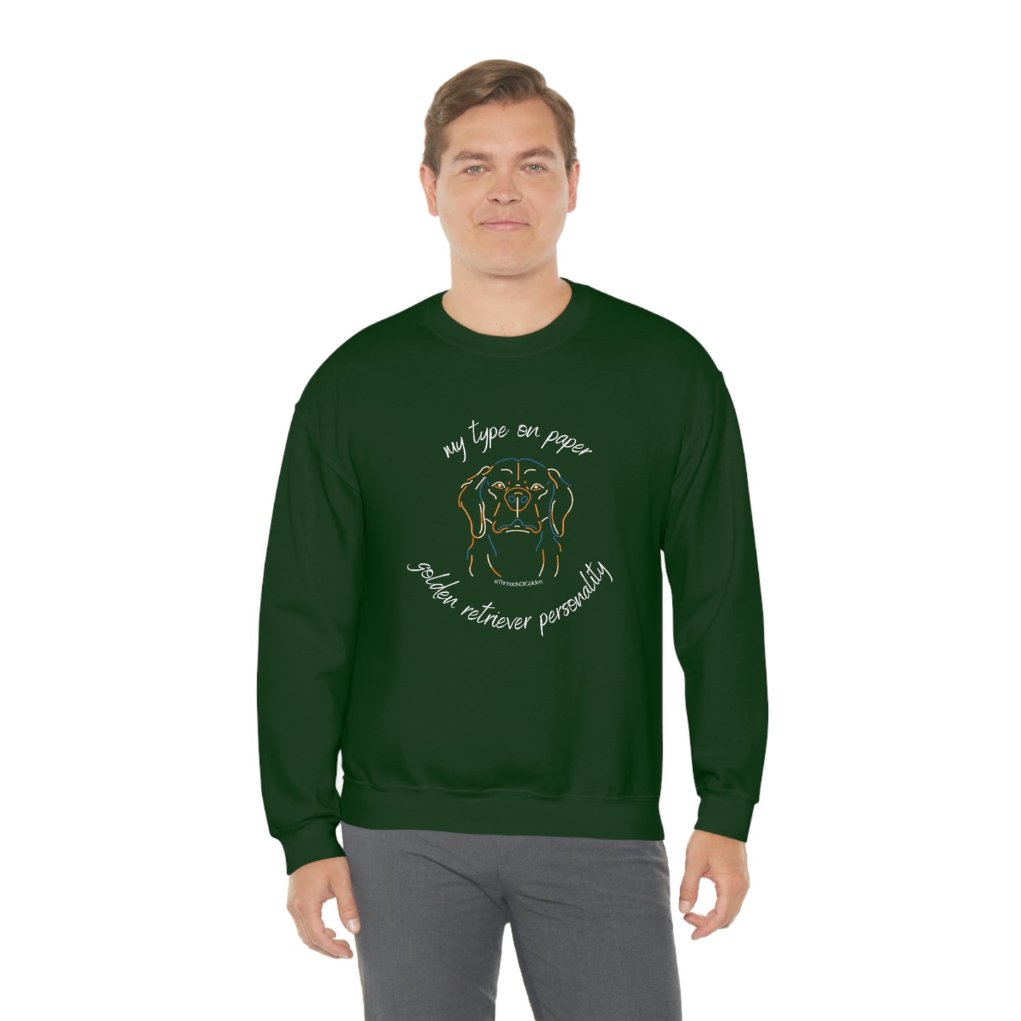 Golden Retriever Personality Crewneck Sweatshirt