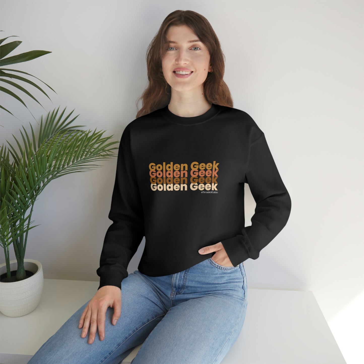 Golden Geek Earth Tones Unisex Crewneck Sweatshirt