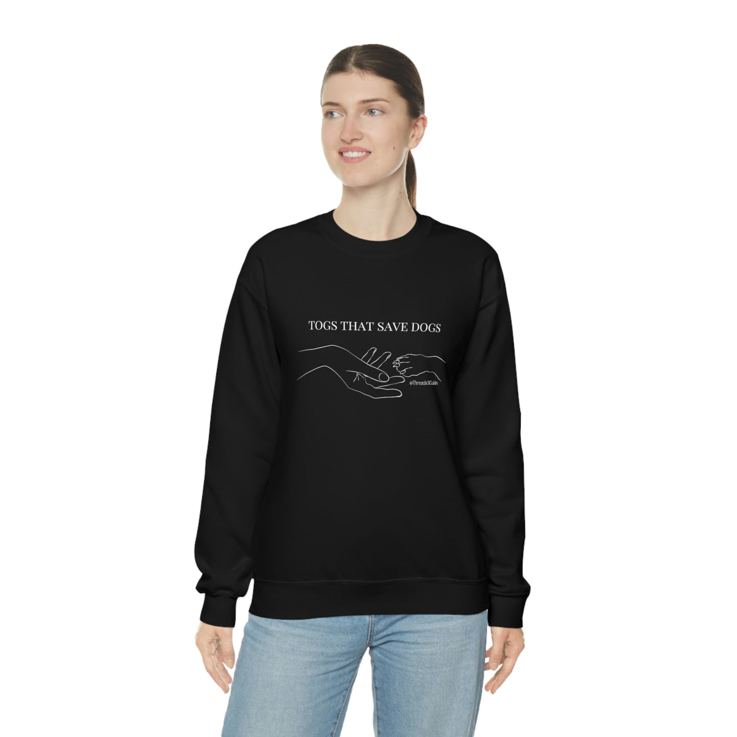 TOGS THAT SAVE DOGS Crewneck Sweatshirt