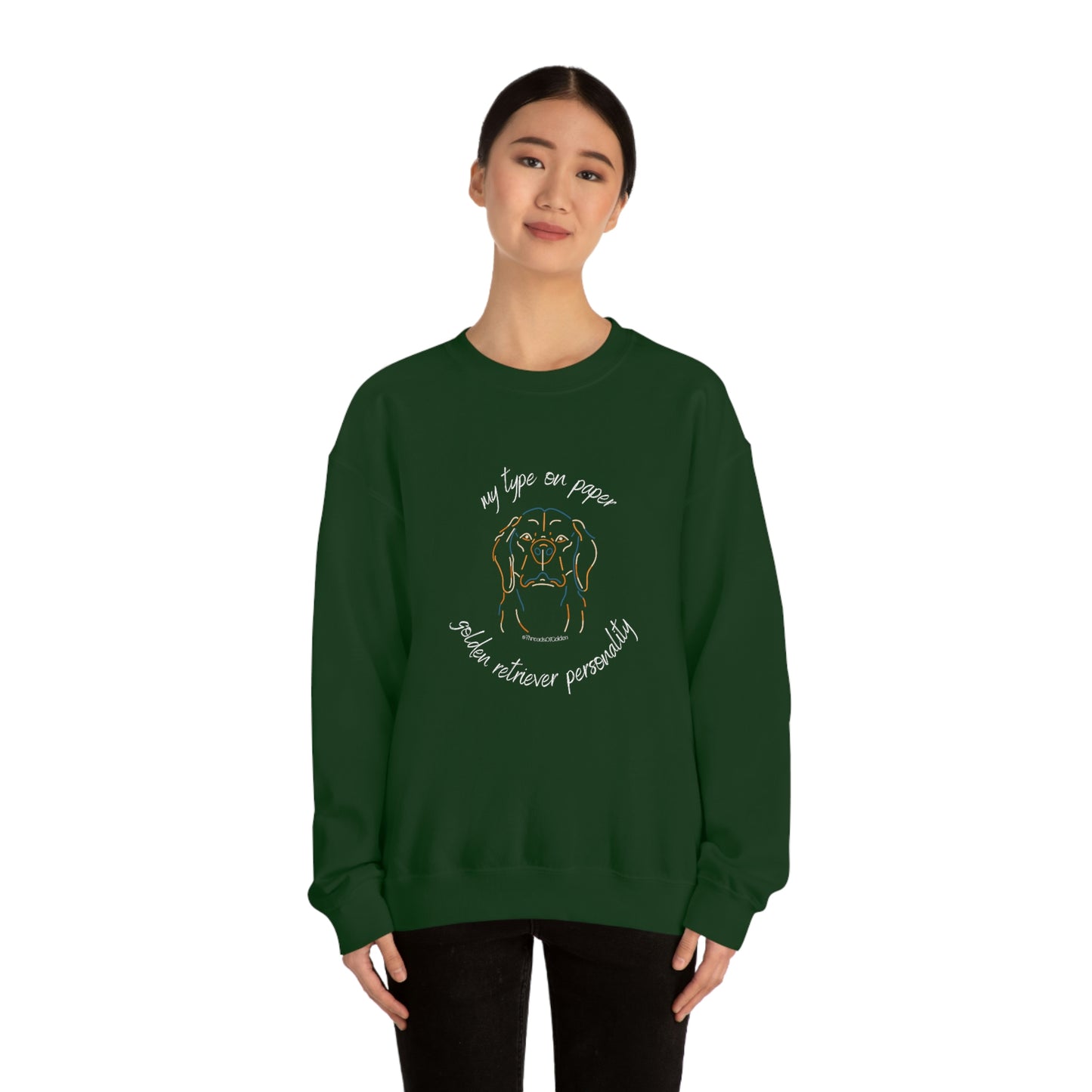 Golden Retriever Personality Crewneck Sweatshirt