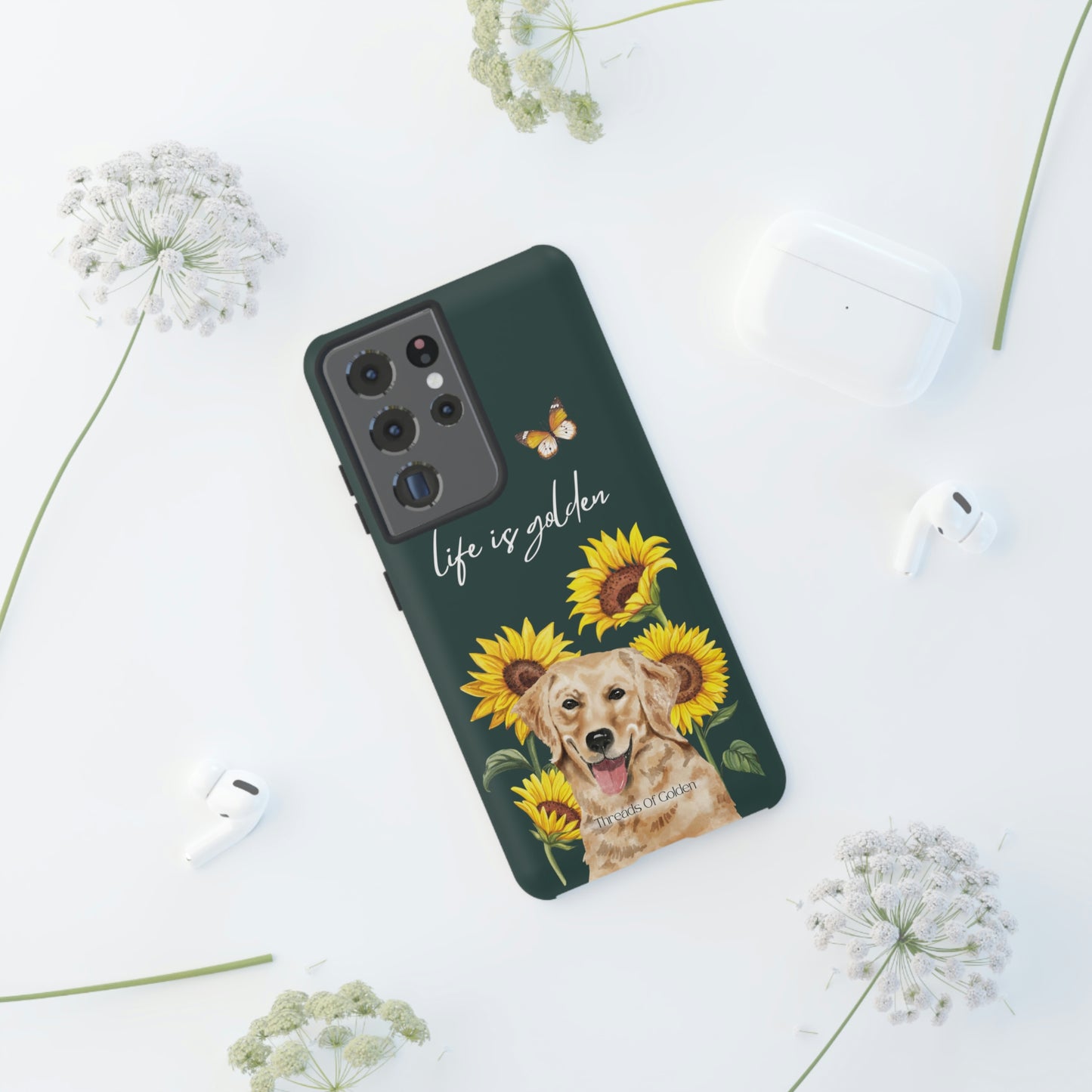 Life Is Golden Tough Phone Case