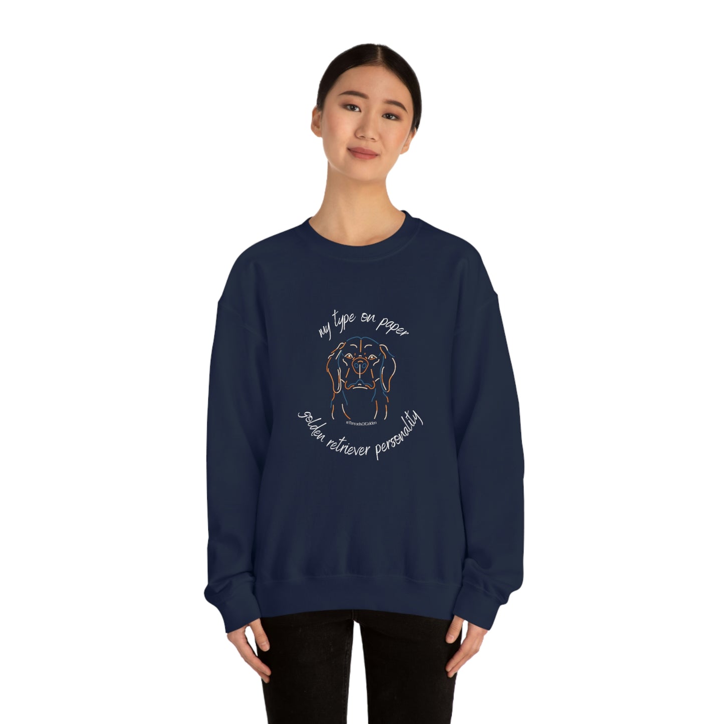 Golden Retriever Personality Crewneck Sweatshirt