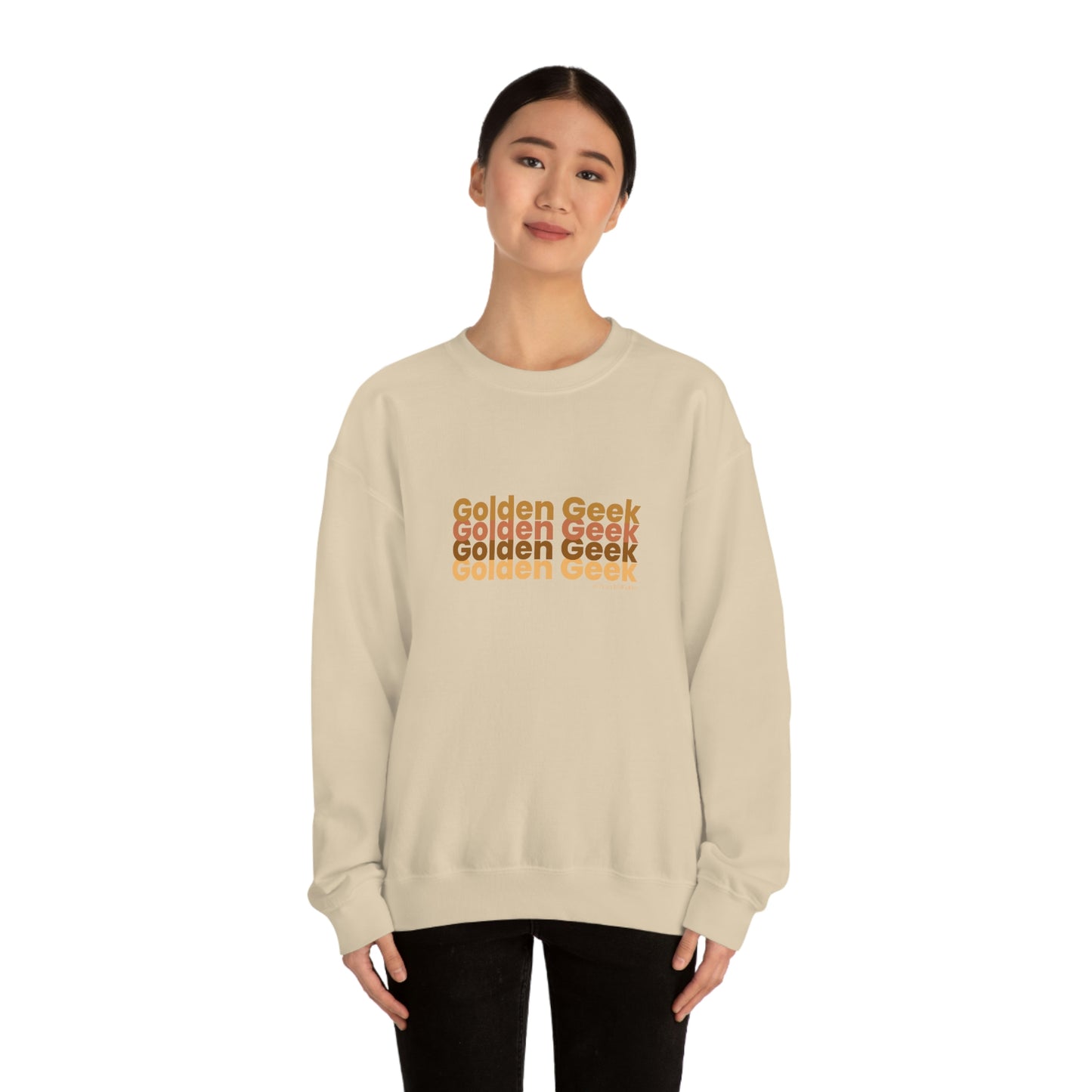 Golden Geek Earth Tones Unisex Crewneck Sweatshirt