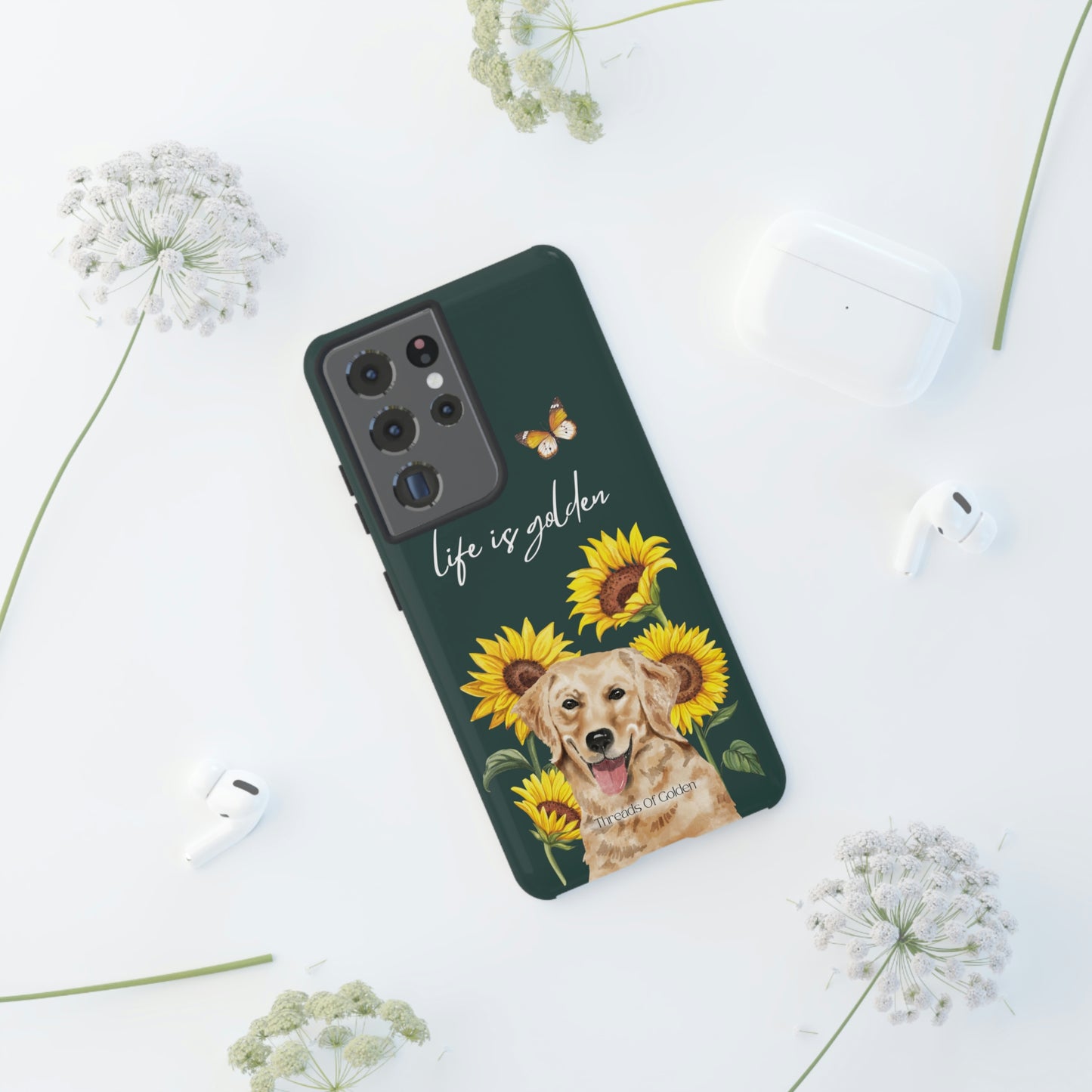 Life Is Golden Tough Phone Case