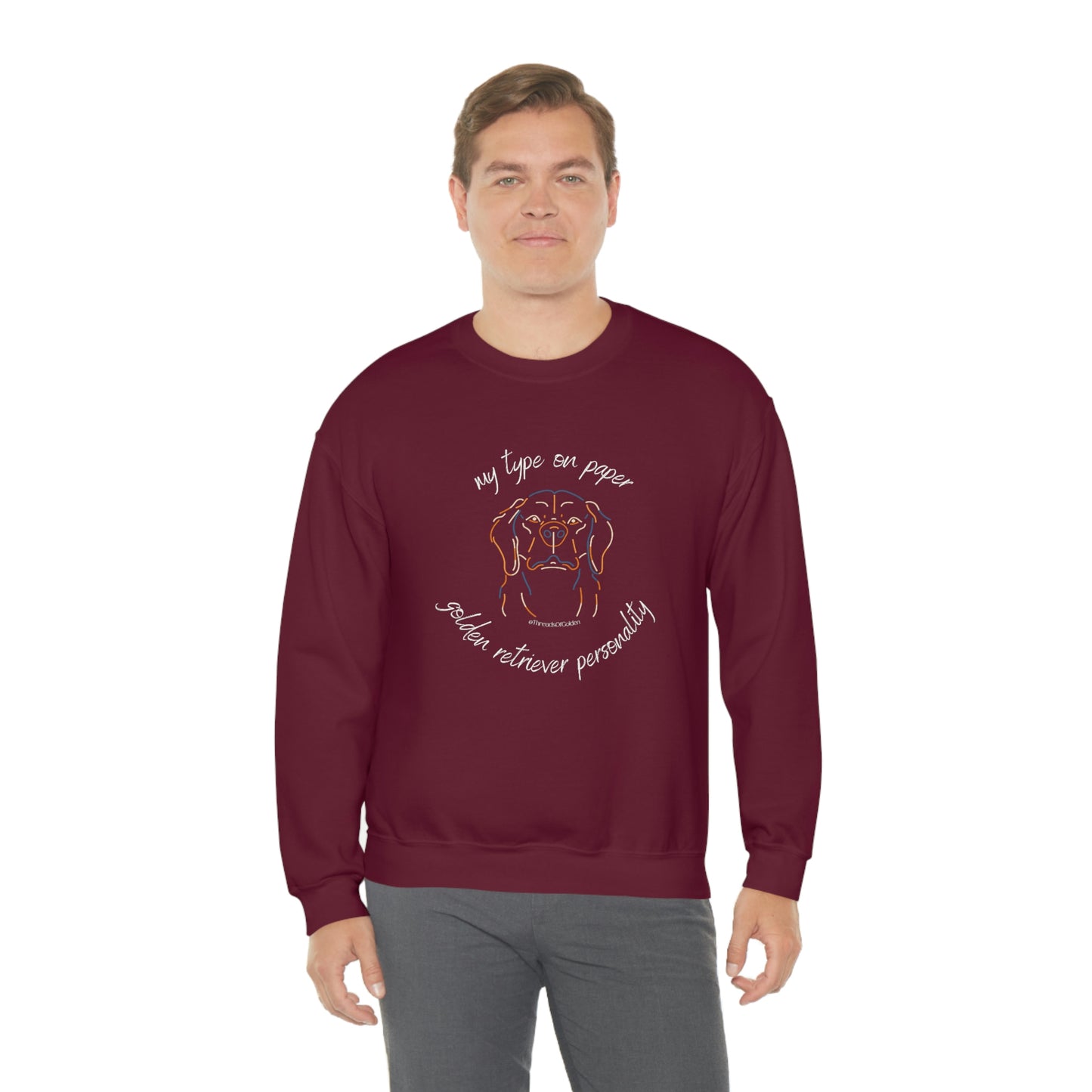 Golden Retriever Personality Crewneck Sweatshirt