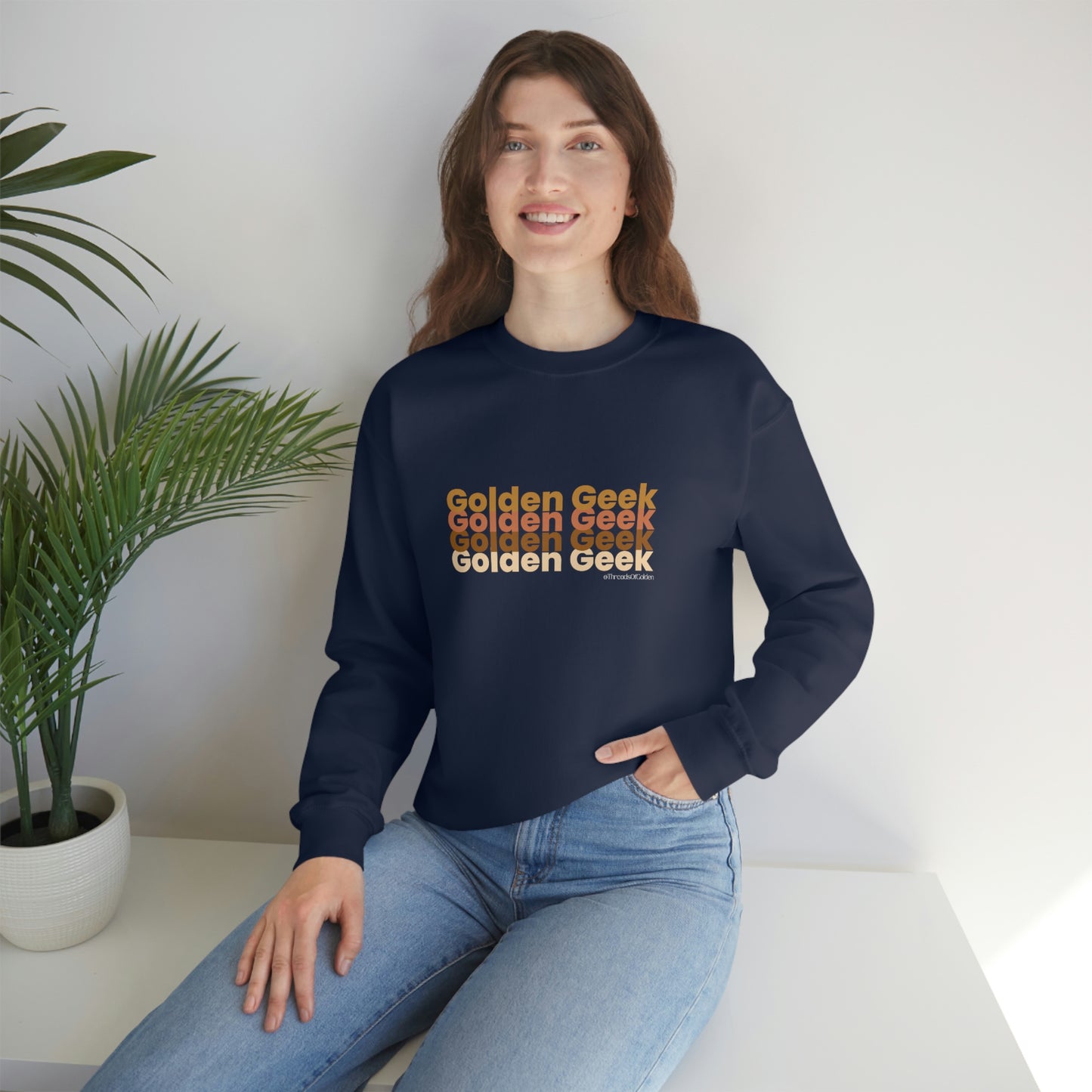 Golden Geek Earth Tones Unisex Crewneck Sweatshirt