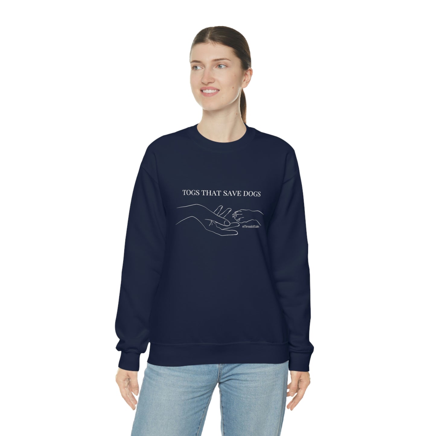 TOGS THAT SAVE DOGS Crewneck Sweatshirt