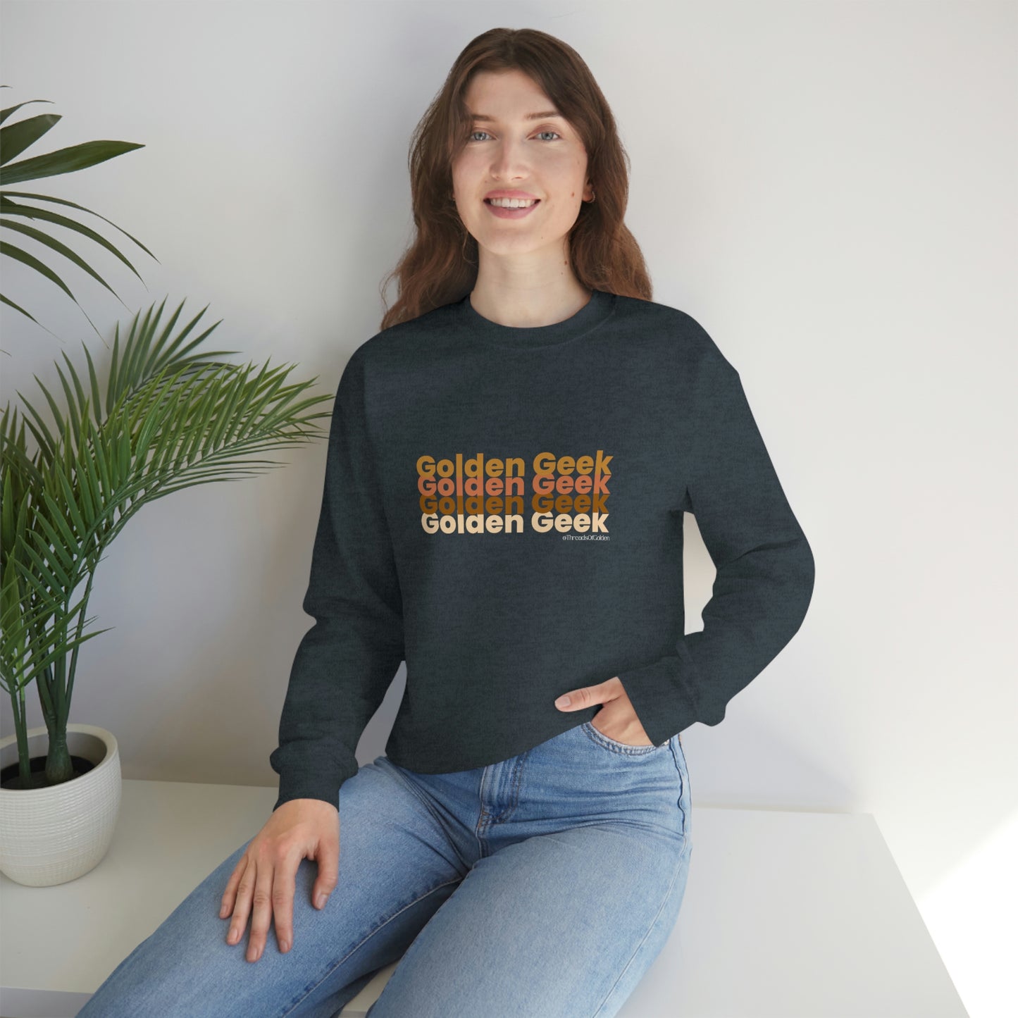 Golden Geek Earth Tones Unisex Crewneck Sweatshirt